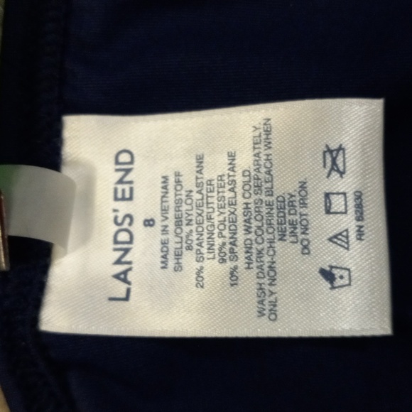 Lands' End Deep Sea Navy Swim Tankini - Picture 15 of 16